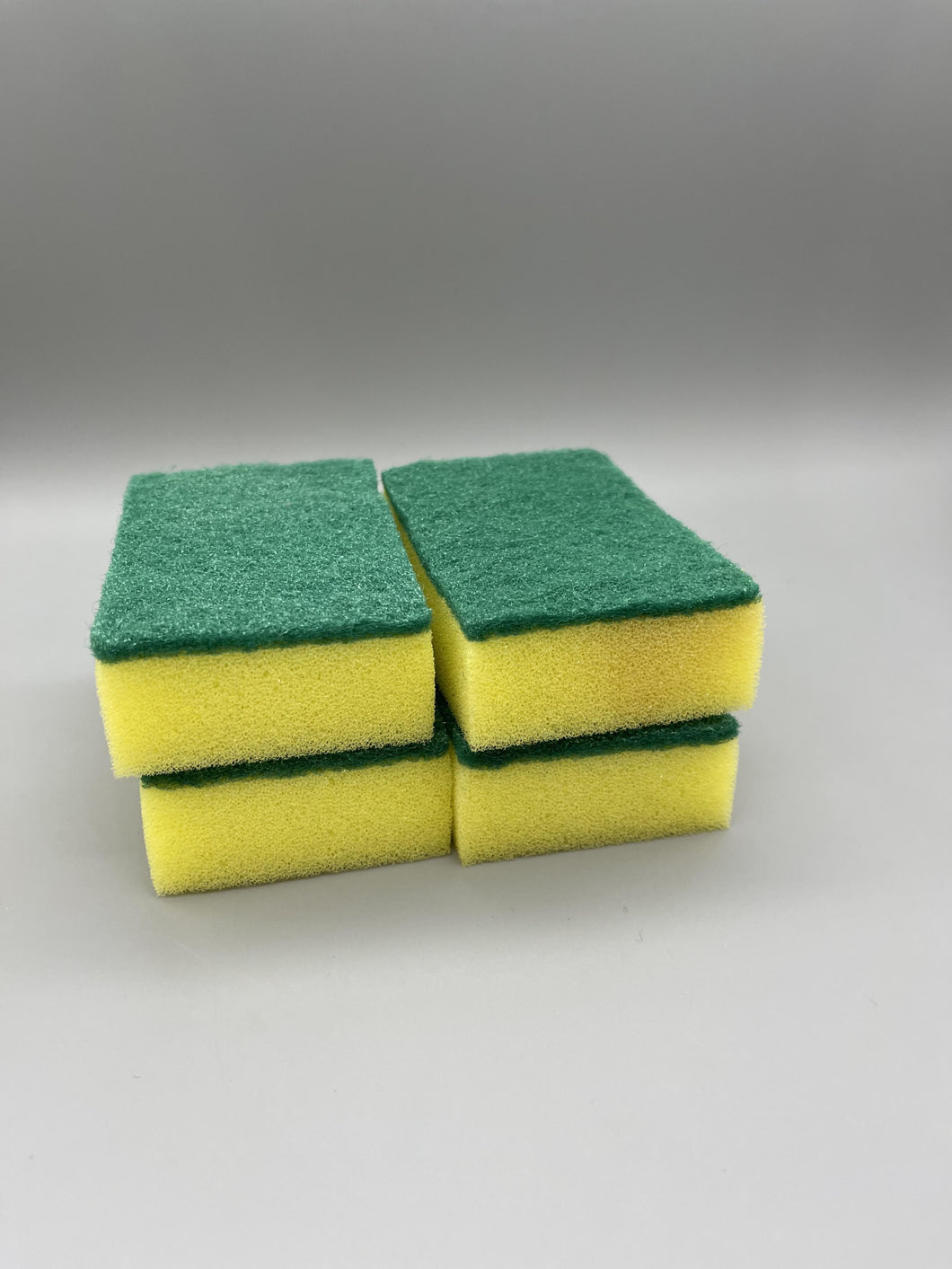 XNEWUYG Cleaning sponges,Dishwashing Sponge Along with A Thought Scouring Pad -Ideal for Cleaning Kitchen ,Dishes, Bathroom- Yellow- 4 Dish sponges,Made from Tough Cellulose