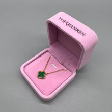 Load image into Gallery viewer, YOUQIANREN Necklaces [jewellery],Women&#39;s 4-leaf four leaf clover necklace, women&#39;s lucky four leaf clover pendant necklace, rose gold necklace, 48PCS cubic zirconia, women&#39;s youth birthday Valentine&#39;s Day wedding jewelry gift
