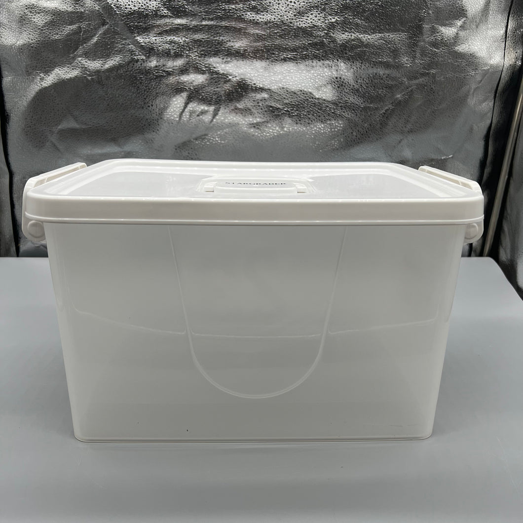STARGRABER Plastic bins,Plastic Storage Bin Tote Organizing Container with Durable Lid and Secure Latching Buckles, Stackable and Nestable.