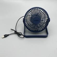 Load image into Gallery viewer, ZARIMI Portable electric fans,Quiet Dual-Powered 4-inch High-Velocity Portable Fan with Adjustable Tilt, Blue.
