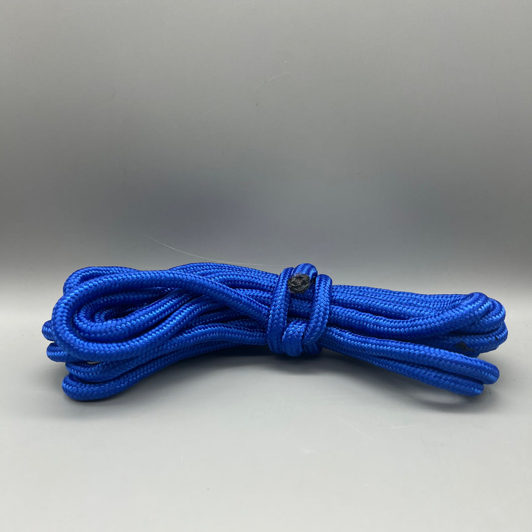 AISKY Ropes and synthetic ropes,150 ft φ 3/16 inch (5mm) Nylon Poly Rope Flag Pole Polypropylene Clothes Line Camping Utility Good for Tie Pull Swing Climb Knot (Blue)