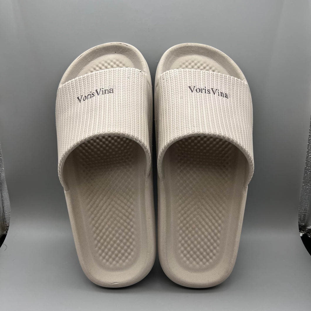 VorisVina Slippers,women's and men's casual slippers non slip quick drying shower slide bathroom slippers super buffer.